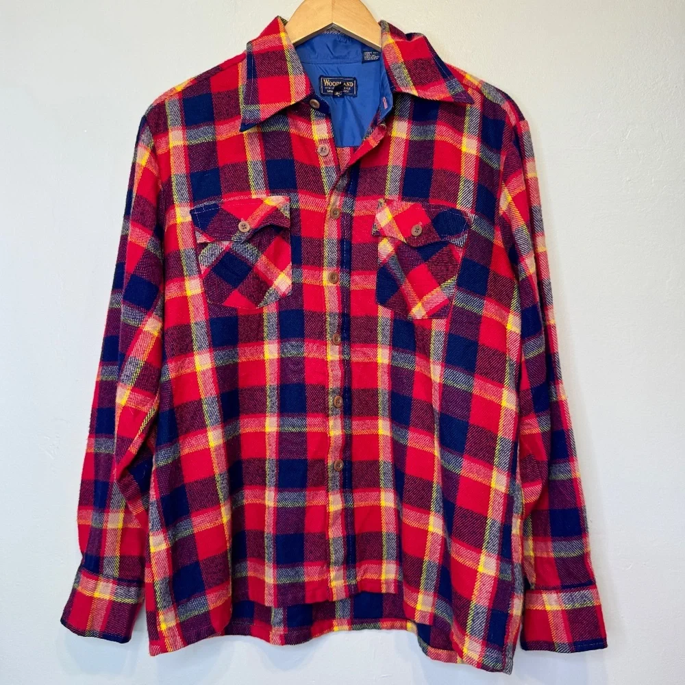Woodland | VTG 70's Retro Plaid Lumberjack Workwear Cozy Unisex Flannel Jacket